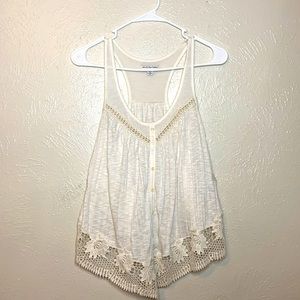 American Eagle Outfitters• White fancy tank top•